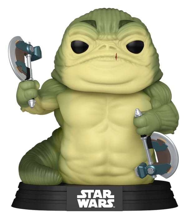 Funko Star Wars The Mandalorian and Grogu Rotta the Hutt (Glow) POP! Vinyl Figur