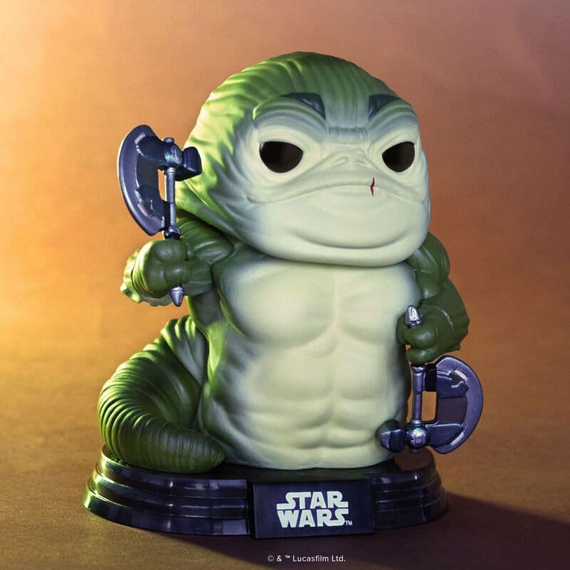 Funko Star Wars The Mandalorian and Grogu Rotta the Hutt (Glow) POP! Vinyl Figur