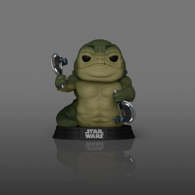 Funko Star Wars The Mandalorian and Grogu Rotta the Hutt (Glow) POP! Vinyl Figur