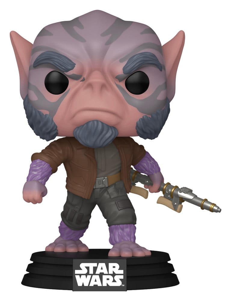 Funko Star Wars The Mandalorian and Grogu Zeb Orrelios POP! Vinyl Wackelkopf-Figur