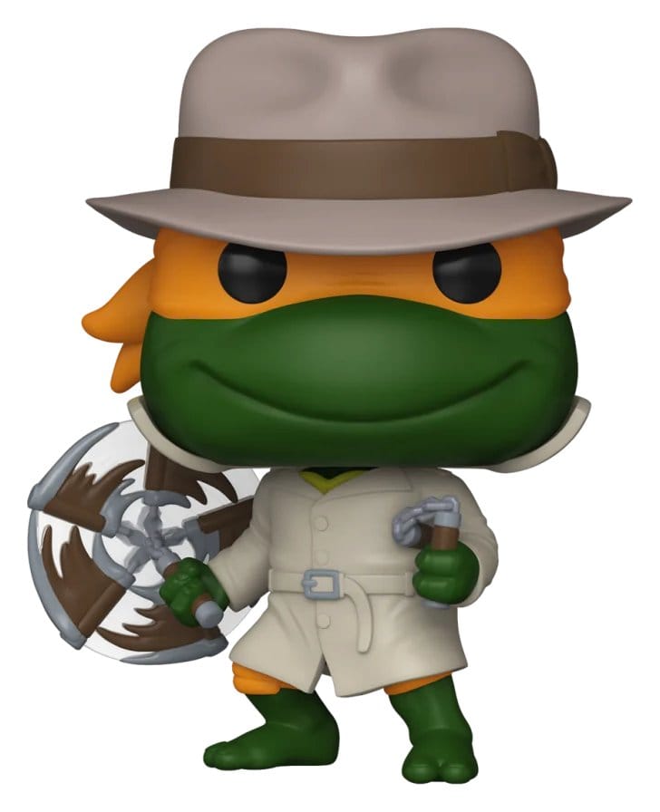 Funko Teenage Mutant Ninja Turtles Pop! Television Michelangelo in Trenchcoat Exclusive Vinyl Figur