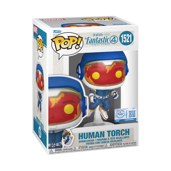 Funko The Fantastic Four First Steps POP! Human Torch (Astronaut) Vinyl Figur