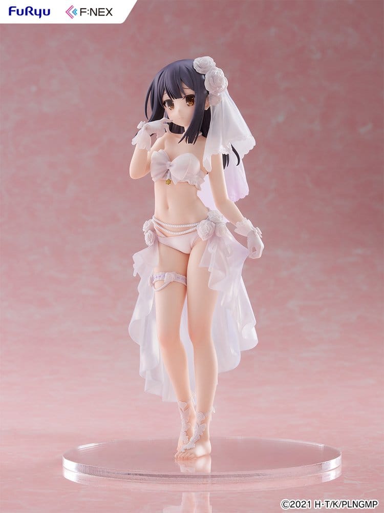 Furyu Fate Kaleid Liner Prisma Illya Licht The Nameless Girl Fanex Miyu Edelfelt Wedding Swimsuit Ver. 1/7 Figur