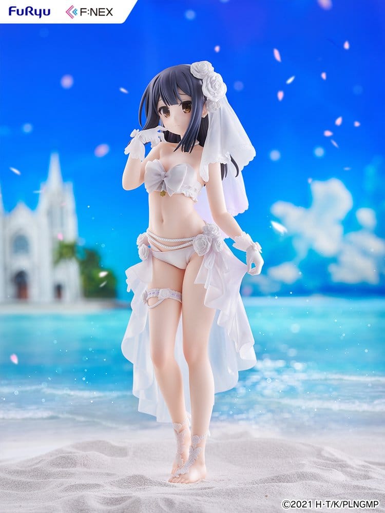 Furyu Fate Kaleid Liner Prisma Illya Licht The Nameless Girl Fanex Miyu Edelfelt Wedding Swimsuit Ver. 1/7 Figur