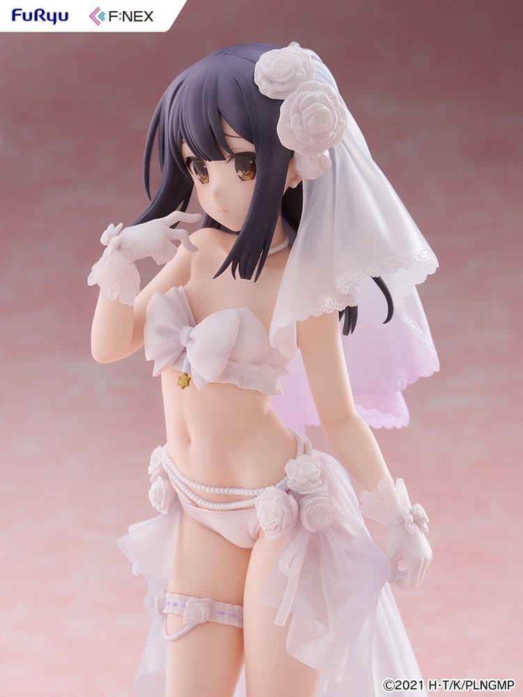 Furyu Fate Kaleid Liner Prisma Illya Licht The Nameless Girl Fanex Miyu Edelfelt Wedding Swimsuit Ver. 1/7 Figur