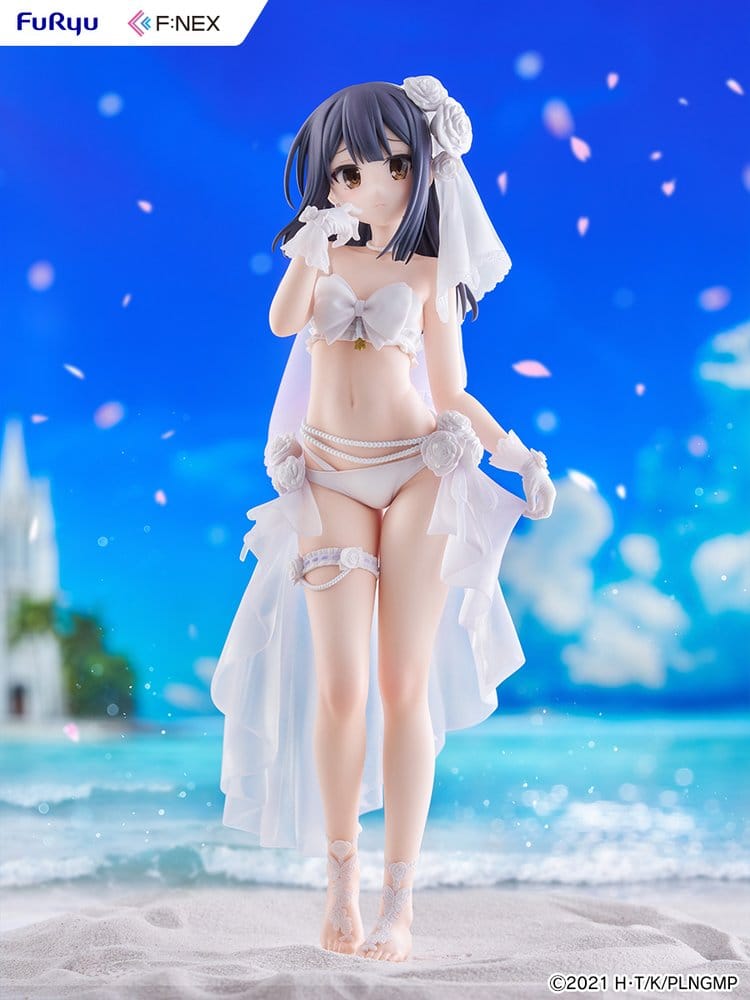 Furyu Fate Kaleid Liner Prisma Illya Licht The Nameless Girl Fanex Miyu Edelfelt Wedding Swimsuit Ver. 1/7 Figur