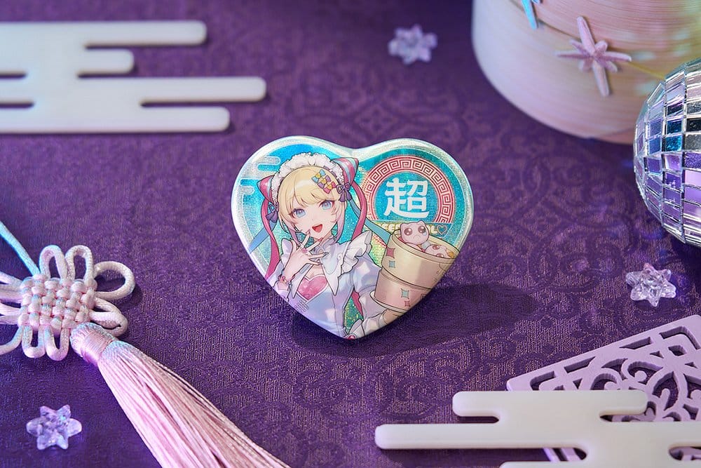Good Smile Company Needy Streamer Overload Needy Streamer Chinese Restaurant Series Heart-Shaped Ansteckbutton