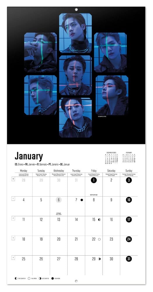 Grupo Erik BTS Wandkalender 2027