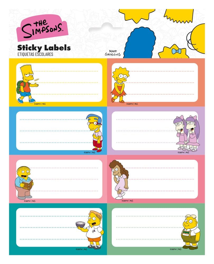 Grupo Erik Die Simpsons Selbstklebende Etiketten (10)