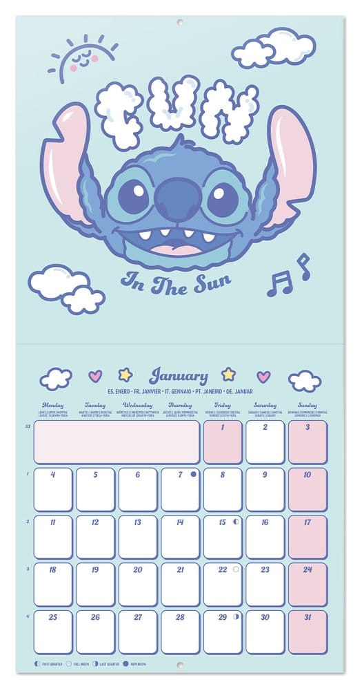 Grupo Erik Disney Stitch Wandkalender 2027