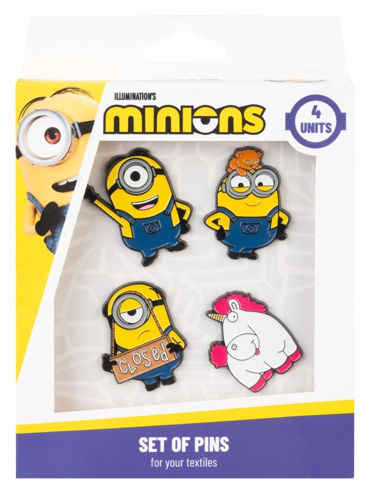 Grupo Erik Minions Ansteck-Pins 4er Set