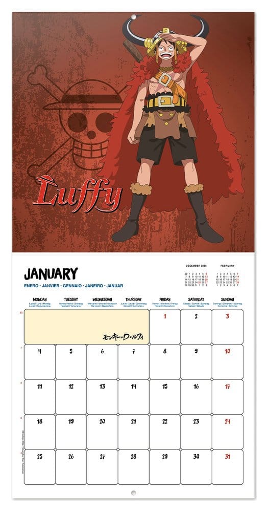 Grupo Erik One Piece Wandkalender 2027