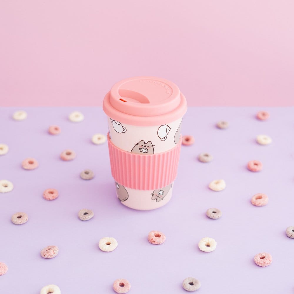 Grupo Erik Pusheen Keramikbecher mit Deckel 400 ml