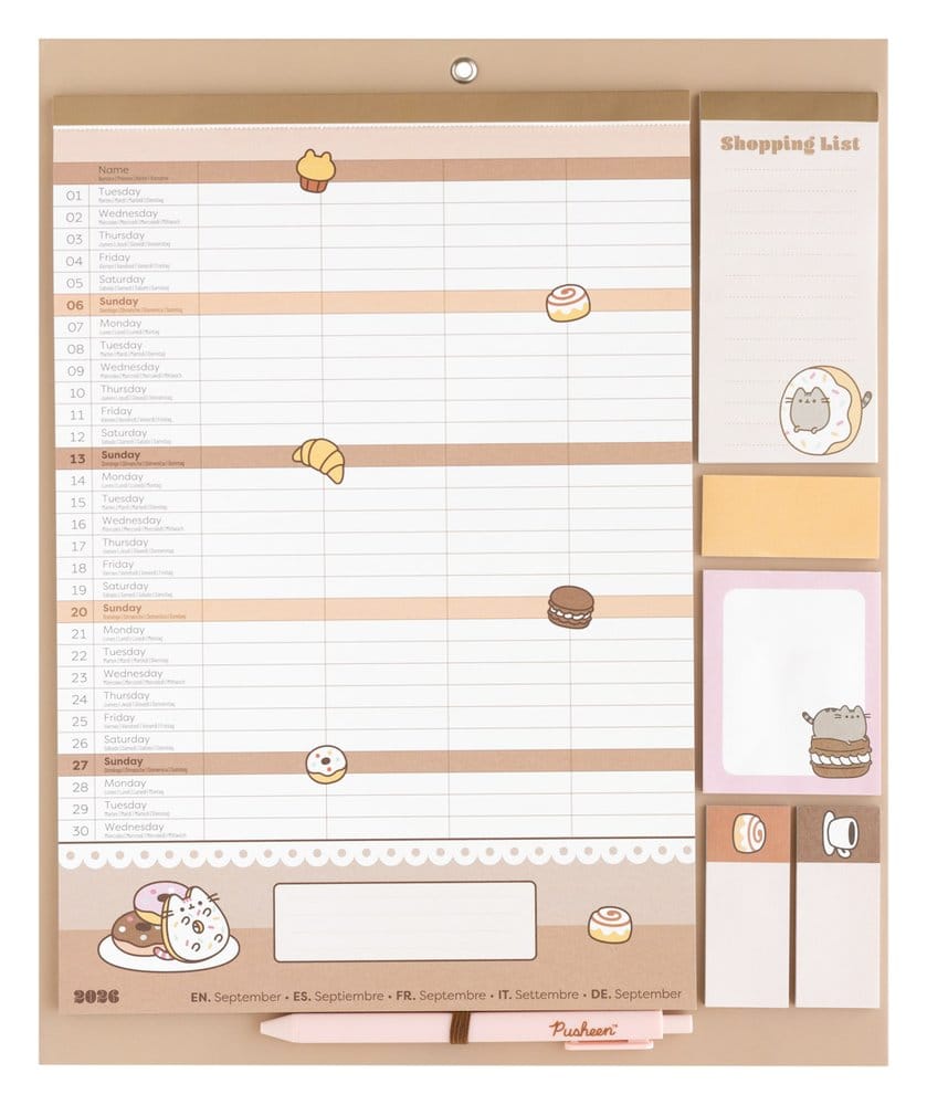 Grupo Erik Pusheen Magnetischer Planer 2026/27