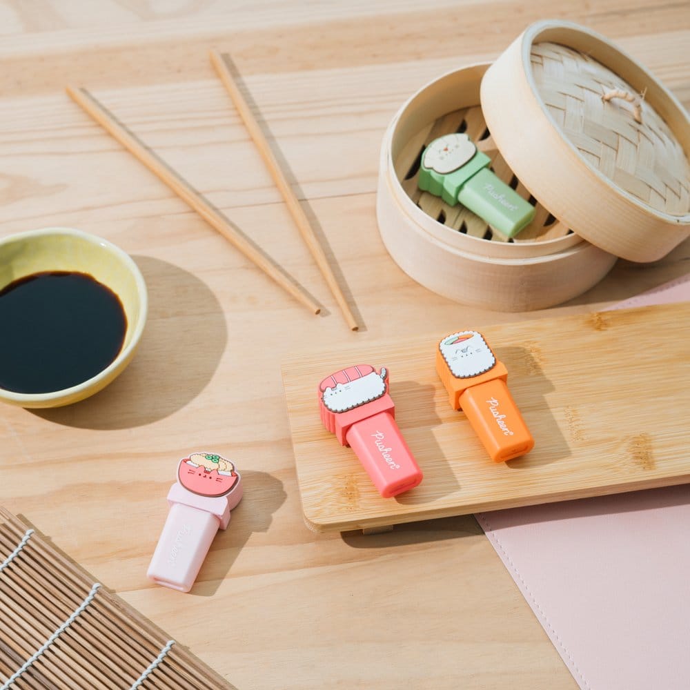 Grupo Erik Pusheen Sushi Roll Textmarker Mit Topper 4er Set