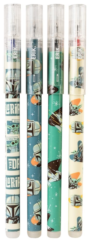 Grupo Erik Star Wars The Mandalorian Radierbare Stifte Set (4)