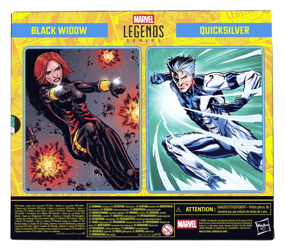 Hasbro Avengers Marvel Legends Black Widow Quicksilver 2er-Pack Actionfiguren
