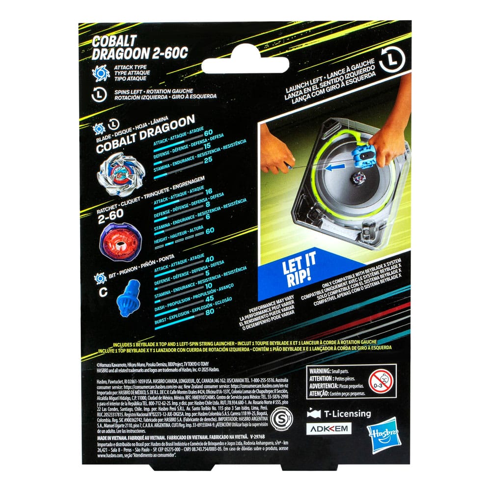 Hasbro Beyblade X Cobalt Dragoon 2-60C Schnur Starter Set