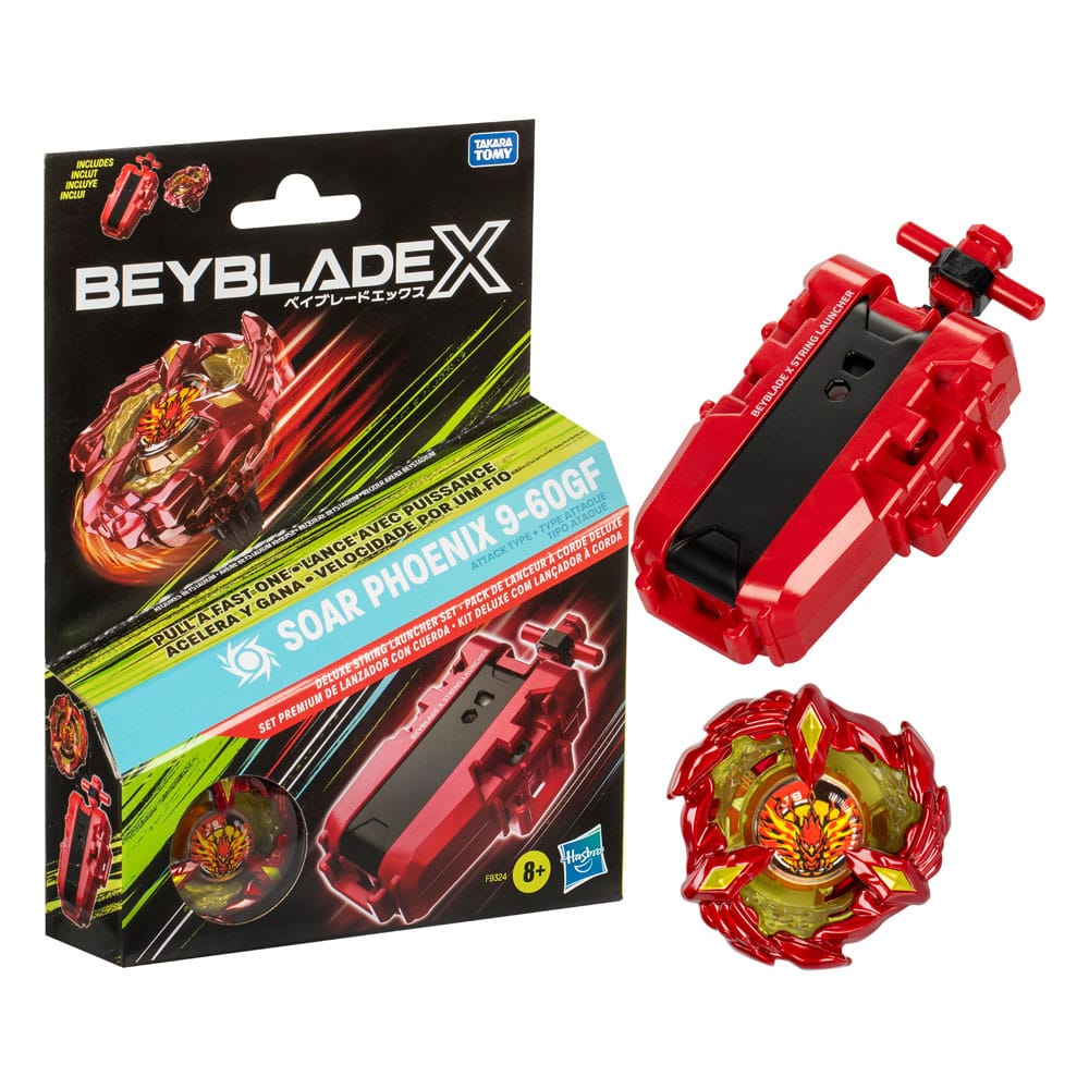 Hasbro Beyblade X Soar Phoenix Deluxe Schnur-Starter Set