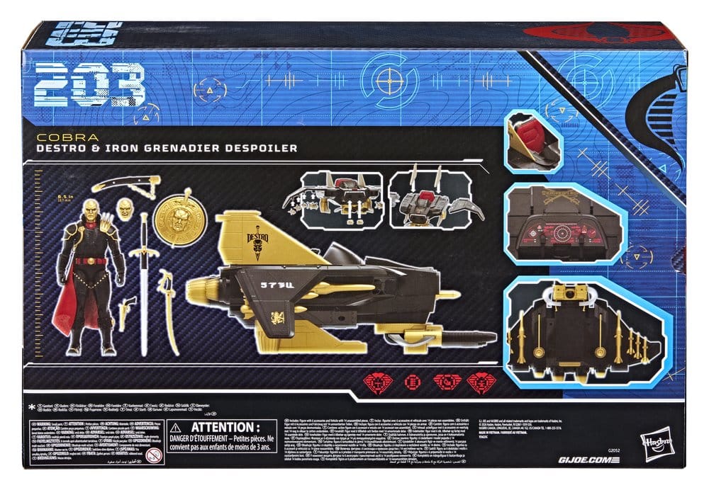 Hasbro G.I. Joe Classified Series Destro Iron Grenadier Despoiler Fahrzeug Set Actionfigur
