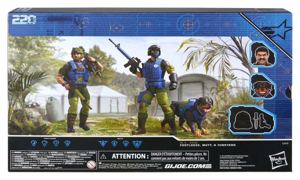 Hasbro G.I. Joe Classified Series Mad Marauders Footloose Mutt Junkyard 3er-Pack Actionfiguren