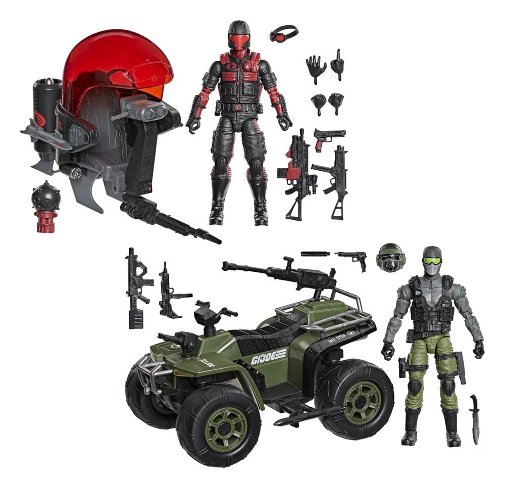 Hasbro G.I. Joe Classified Series Snake Eyes Varmint ATV Stealth Viper Cobra Stealth Flight Pod Trubble Bubble