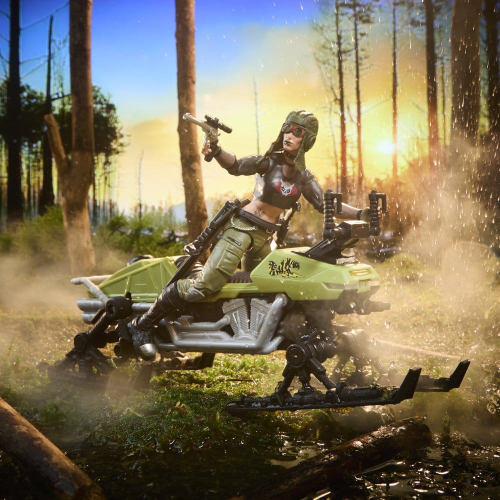 Hasbro G.I. Joe Classified Series Zanya Und Dreadnok Chameleon Swamp Skier Fahrzeug Actionfigur