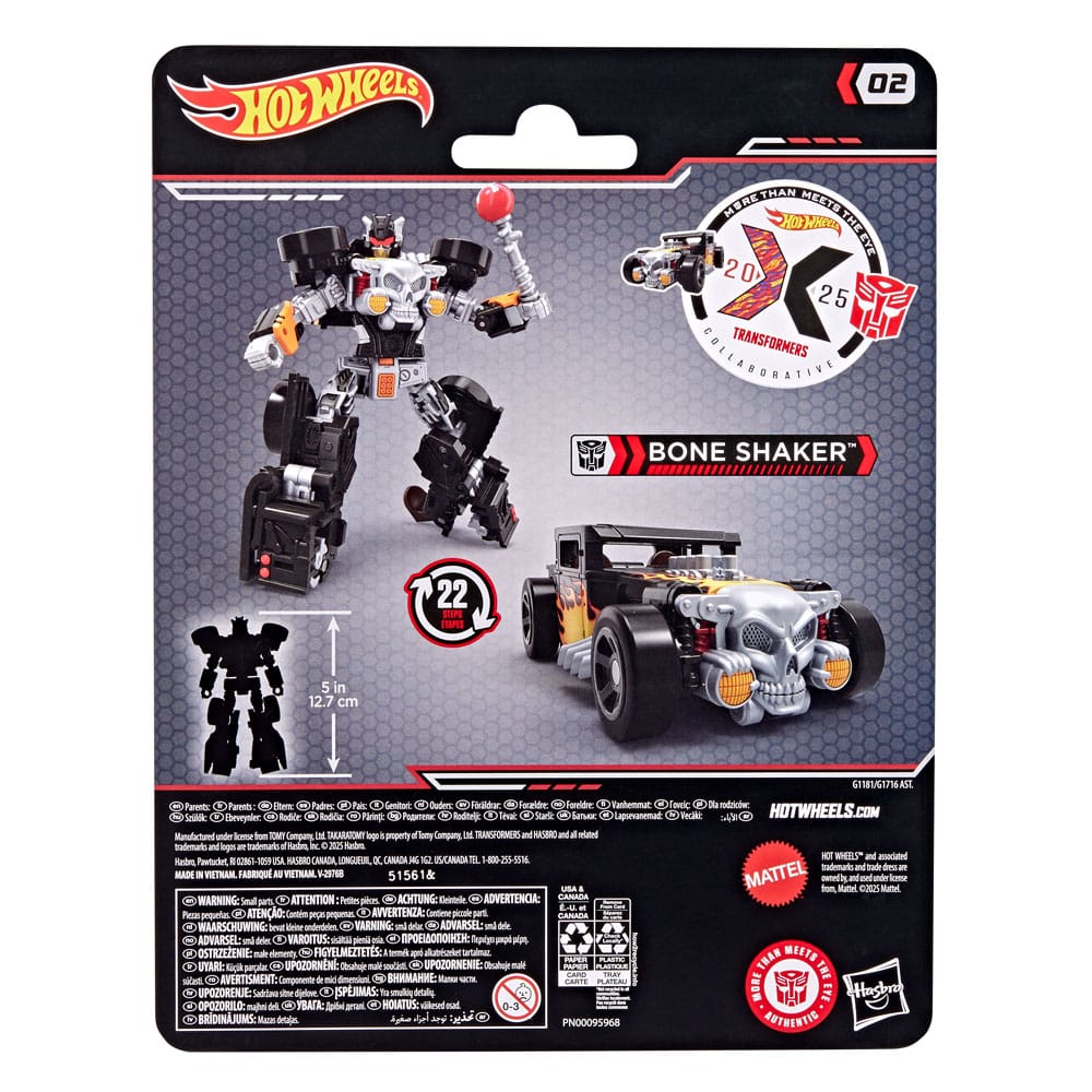 Hasbro Hot Wheels x Transformers Bone Shaker Actionfigur