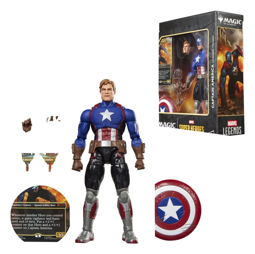 Hasbro Magic The Gathering Marvel Super Heroes Captain America (Avengers Twilight) Legends Actionfigur
