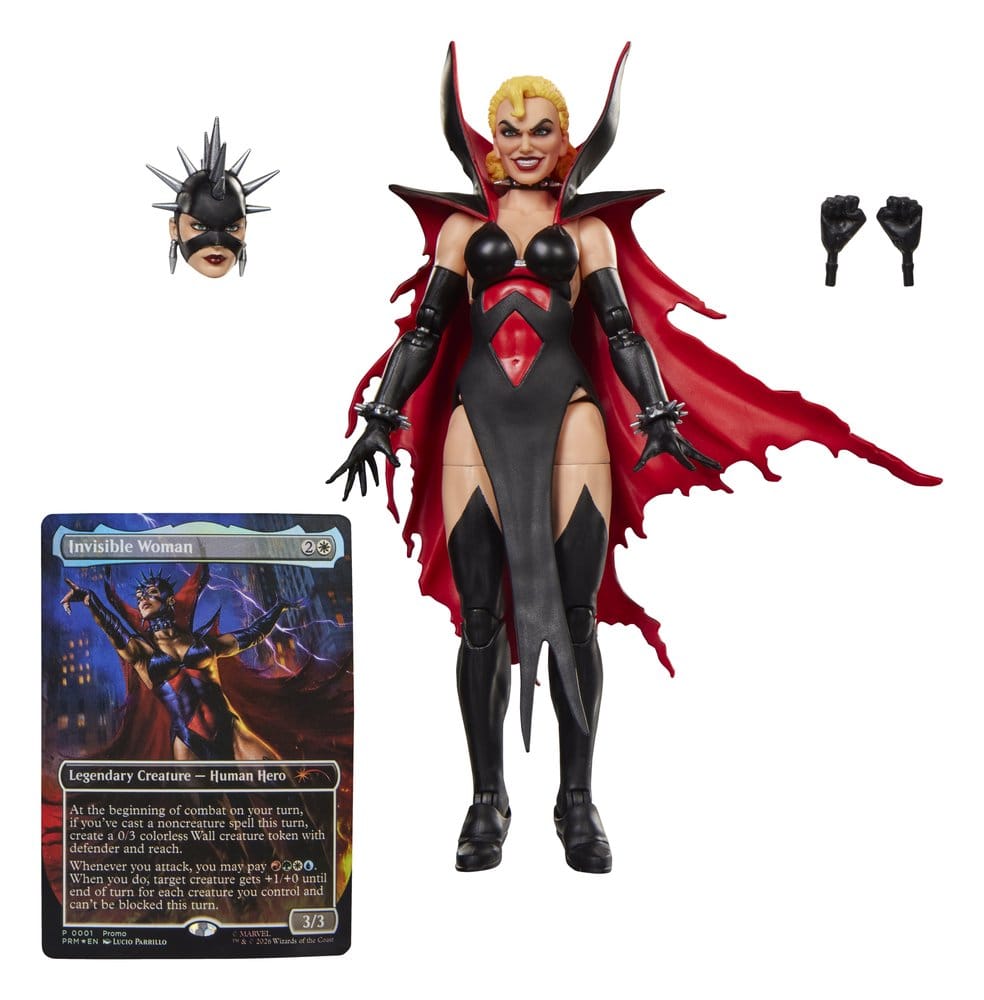 Hasbro Magic The Gathering Marvel Super Heroes Fantastic Four Malice (Sue Storm) Marvel Legends Actionfigur