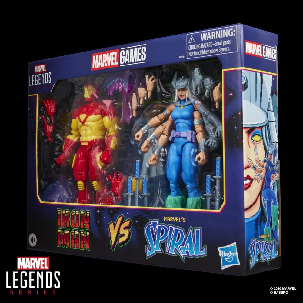 Hasbro Marvel Games Iron Man Marvel’s Spiral Marvel Legends 2er-Pack Actionfiguren
