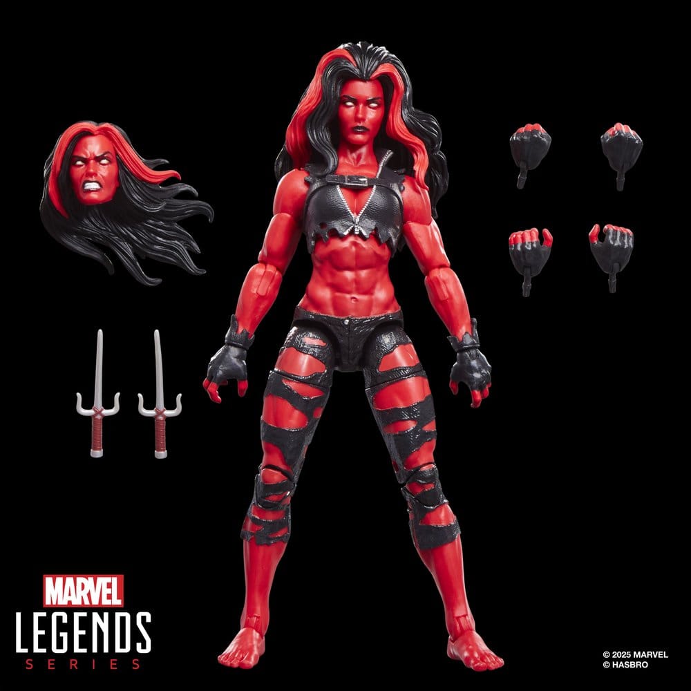 Hasbro Marvel Hulk Marvel Legends Red She-Hulk Actionfigur