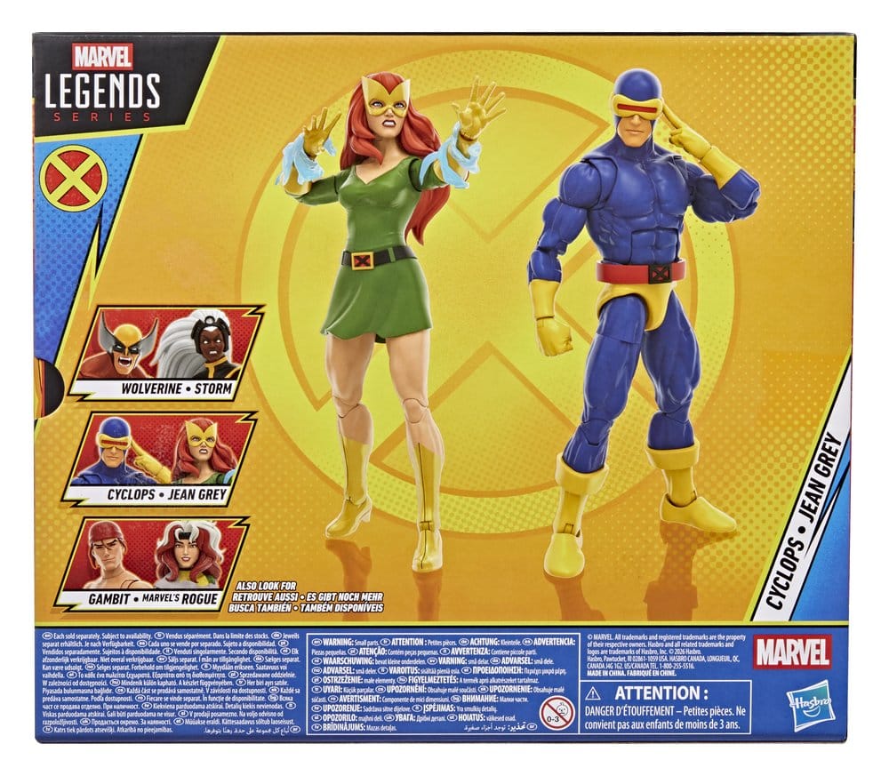 Hasbro Marvel Legends Cyclops & Jean Grey 2er-Pack Actionfiguren