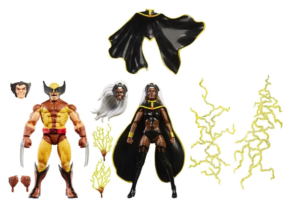 Hasbro Marvel Legends Storm & Wolverine 2er-Pack Actionfiguren