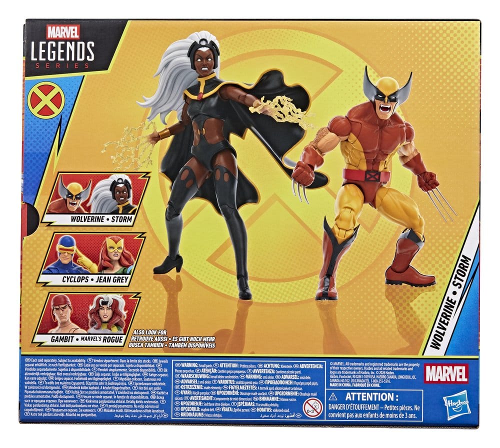 Hasbro Marvel Legends Storm & Wolverine 2er-Pack Actionfiguren