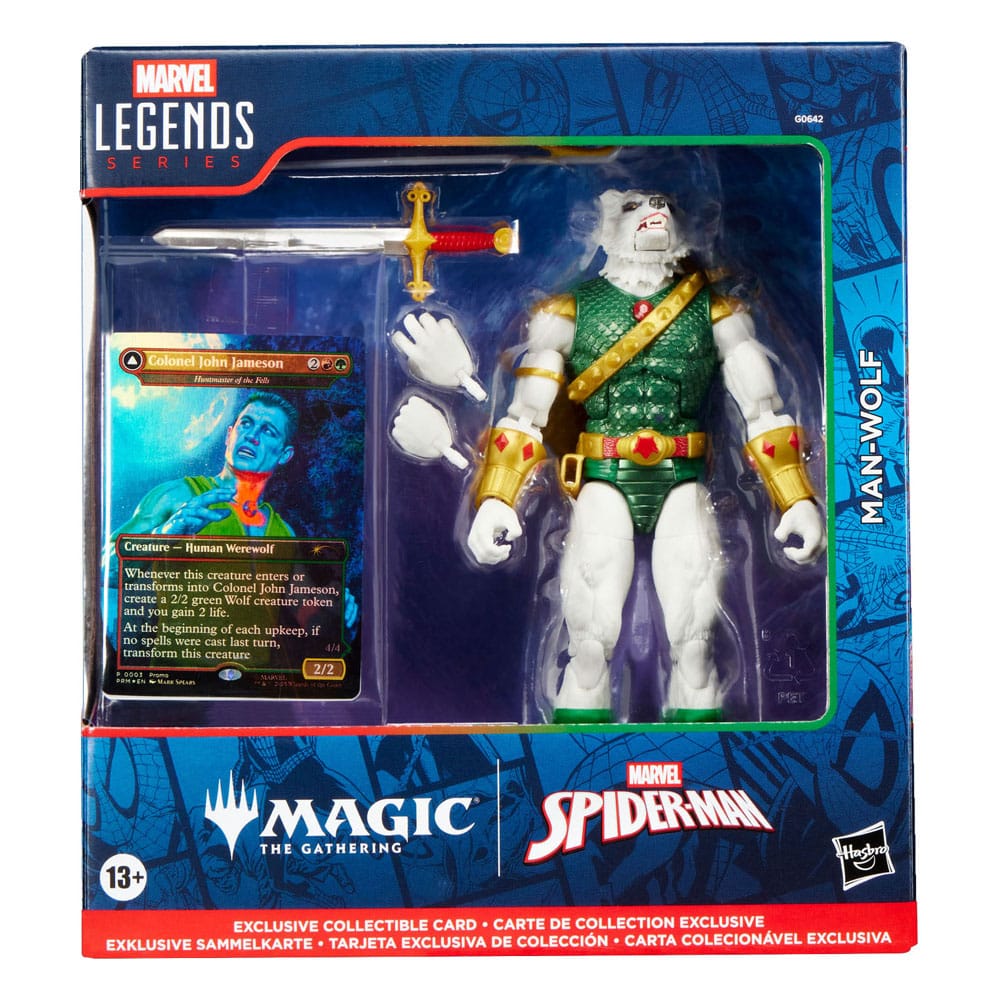 Hasbro Marvel Magic The Gathering Man-Wolf Legends Plus Exklusive Foil-Karte Actionfigur