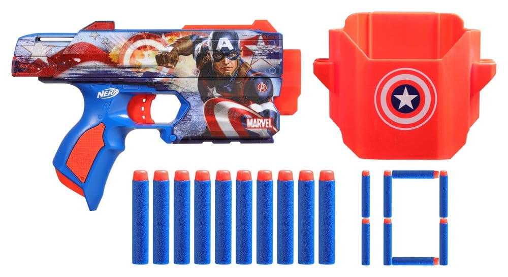 Hasbro Marvel NERF Dart-Blaster Captain America