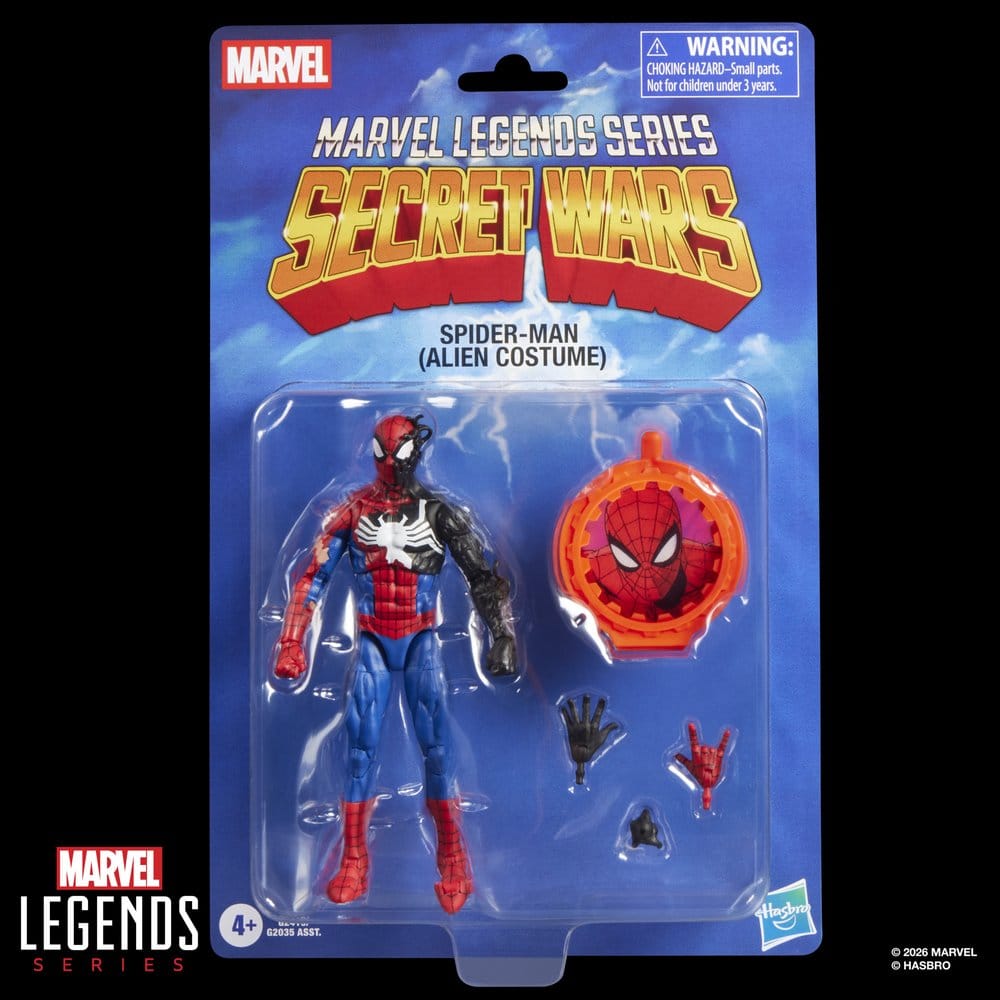 Hasbro Marvel Secret Wars Legends Spider-Man Alien Costume Actionfigur