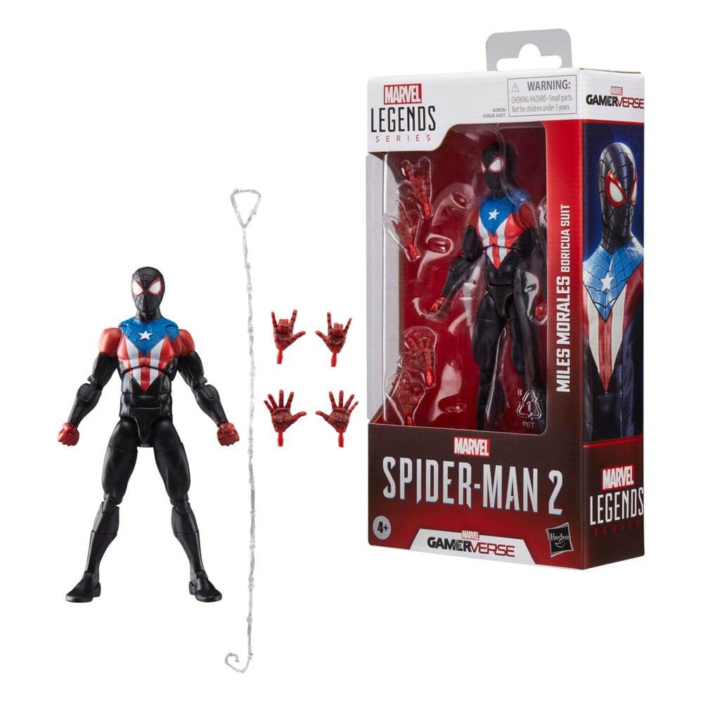 Hasbro Marvel Spider-Man 2 Miles Morales Boricua Suit Legends Gamerverse Actionfigur