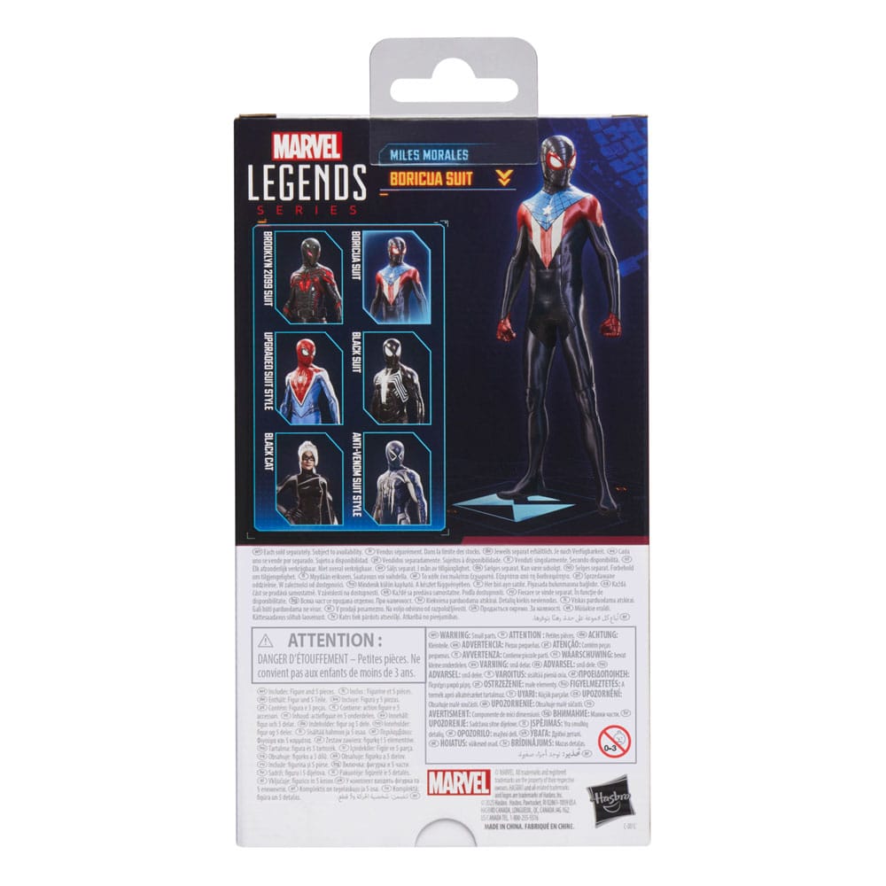 Hasbro Marvel Spider-Man 2 Miles Morales Boricua Suit Legends Gamerverse Actionfigur