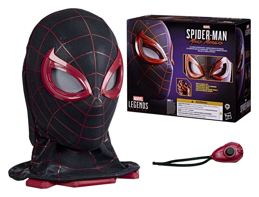 Hasbro Spider-Man Miles Morales Marvel Legends Elektronische Maske mit Fernbedienung