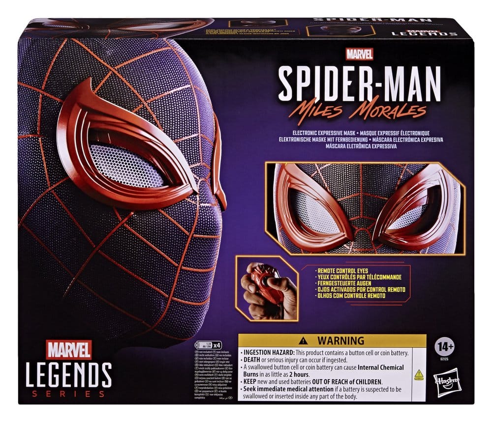 Hasbro Spider-Man Miles Morales Marvel Legends Elektronische Maske mit Fernbedienung