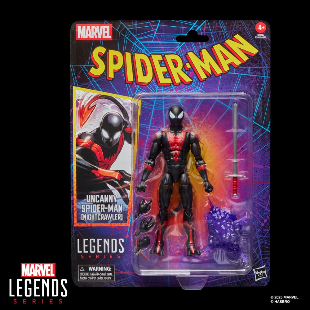 Hasbro Spider-Man Uncanny Spider-Man (Nightcrawler) Marvel Legends Retro Actionfigur