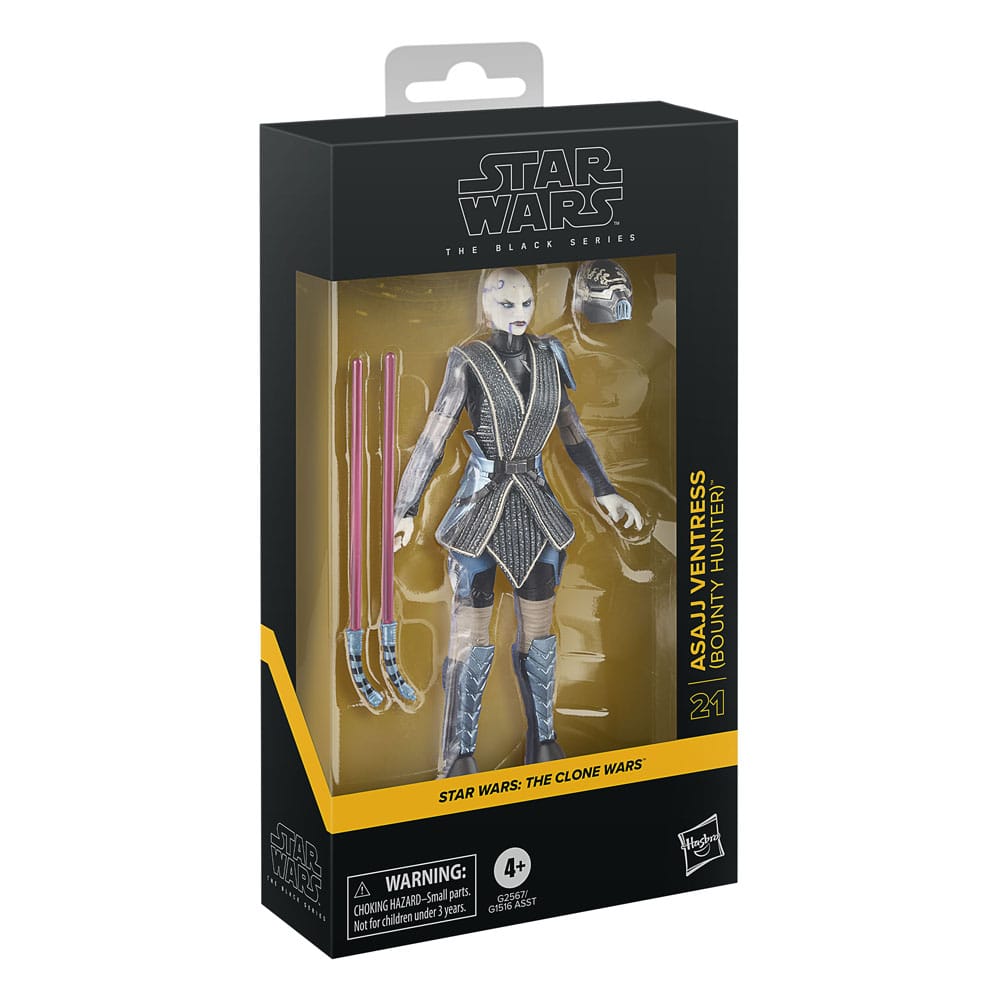 Hasbro Star Wars Asajj Ventress Black Series Bounty Hunter Actionfigur