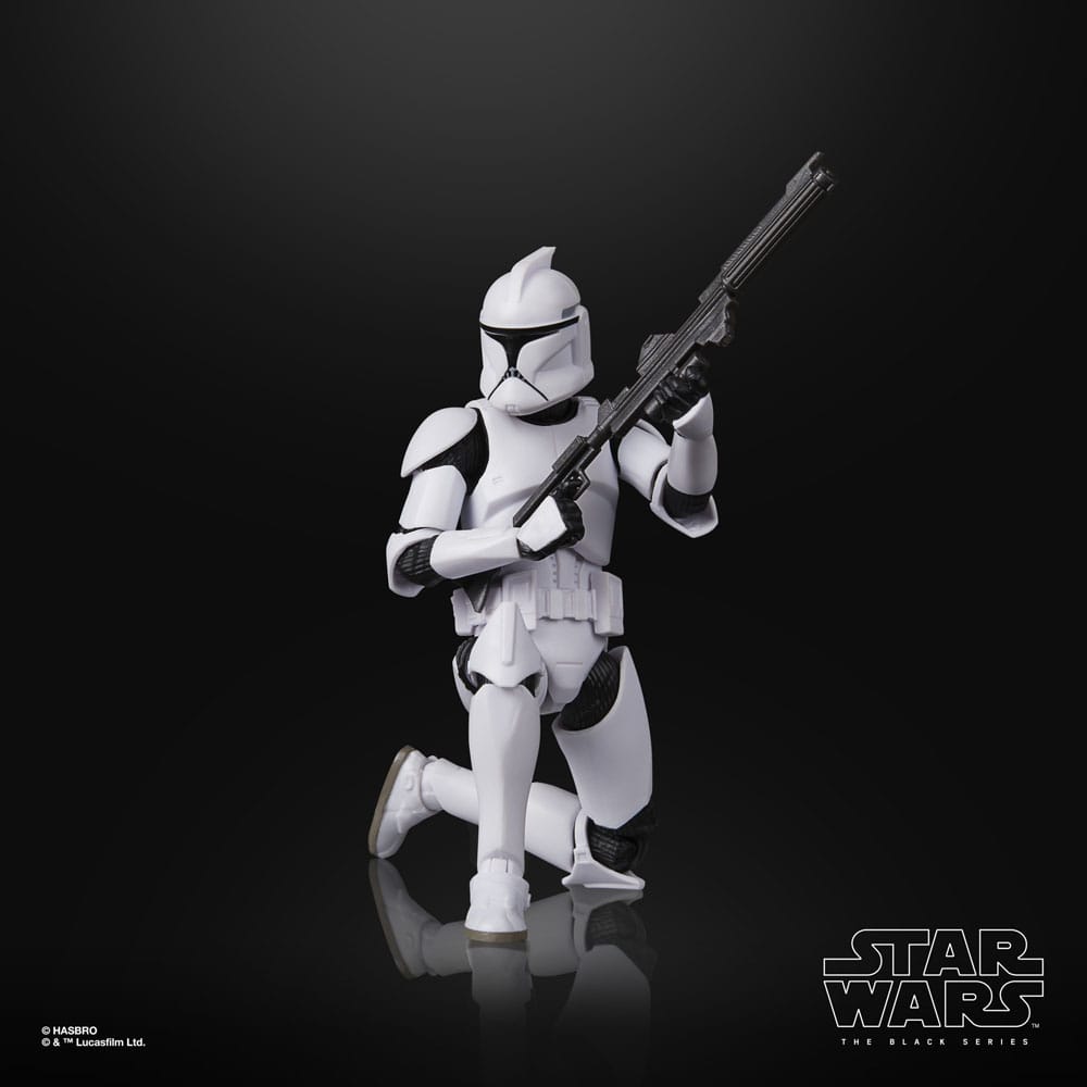 Hasbro Star Wars Episode II Clone Trooper Phase I Black Series Actionfigur
