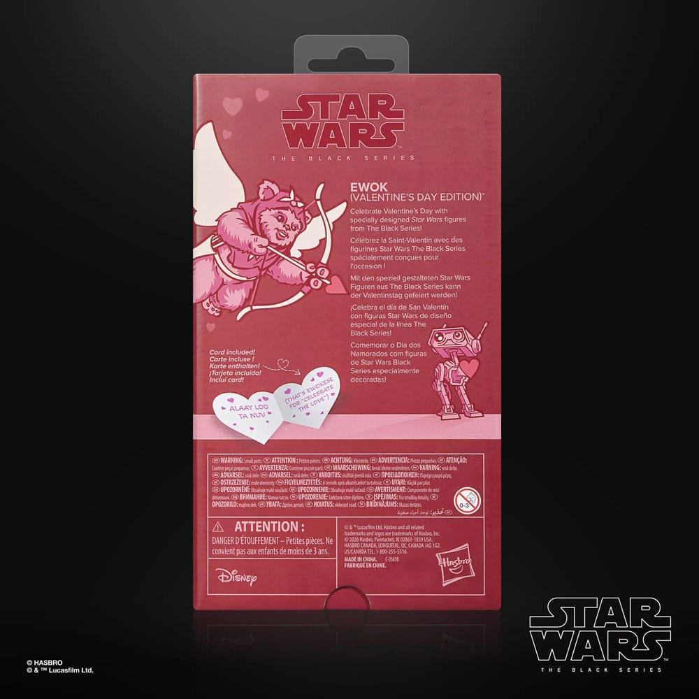 Hasbro Star Wars Ewok Black Series Valentine’s Day Edition Actionfigur