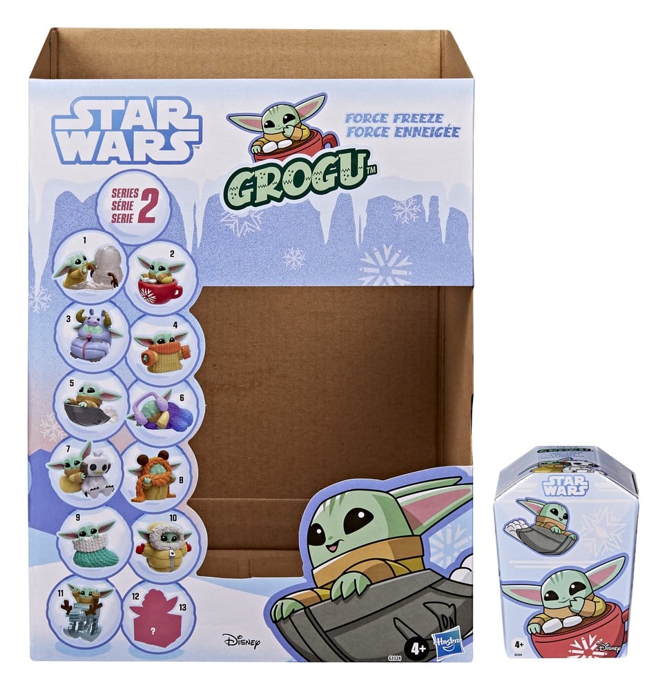 Hasbro Star Wars Grogu Force Freeze Series 2 Blind Box Display (24) Minifiguren