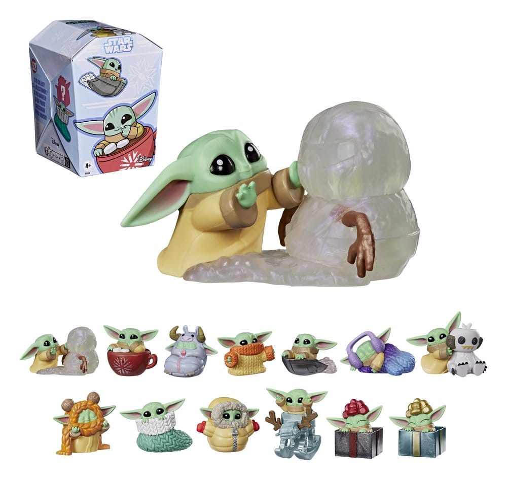Hasbro Star Wars Grogu Force Freeze Series 2 Blind Box Display (24) Minifiguren