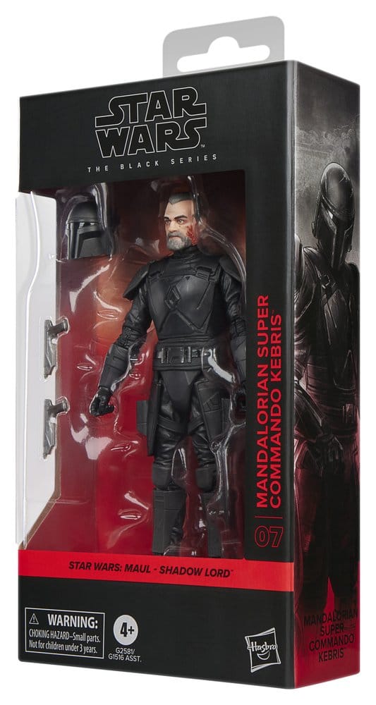 Hasbro Star Wars Maul Shadow Lord Mandalorian Super Commando Kebris Black Series Actionfigur