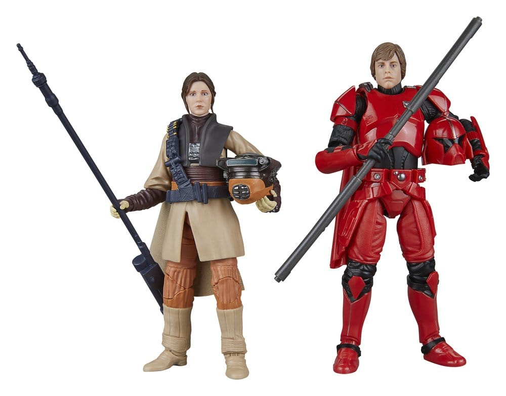 Hasbro Star Wars Shadows of the Empire Luke Skywalker (Imperial Guard) & Princess Leia Organa (Boushh) Black Series